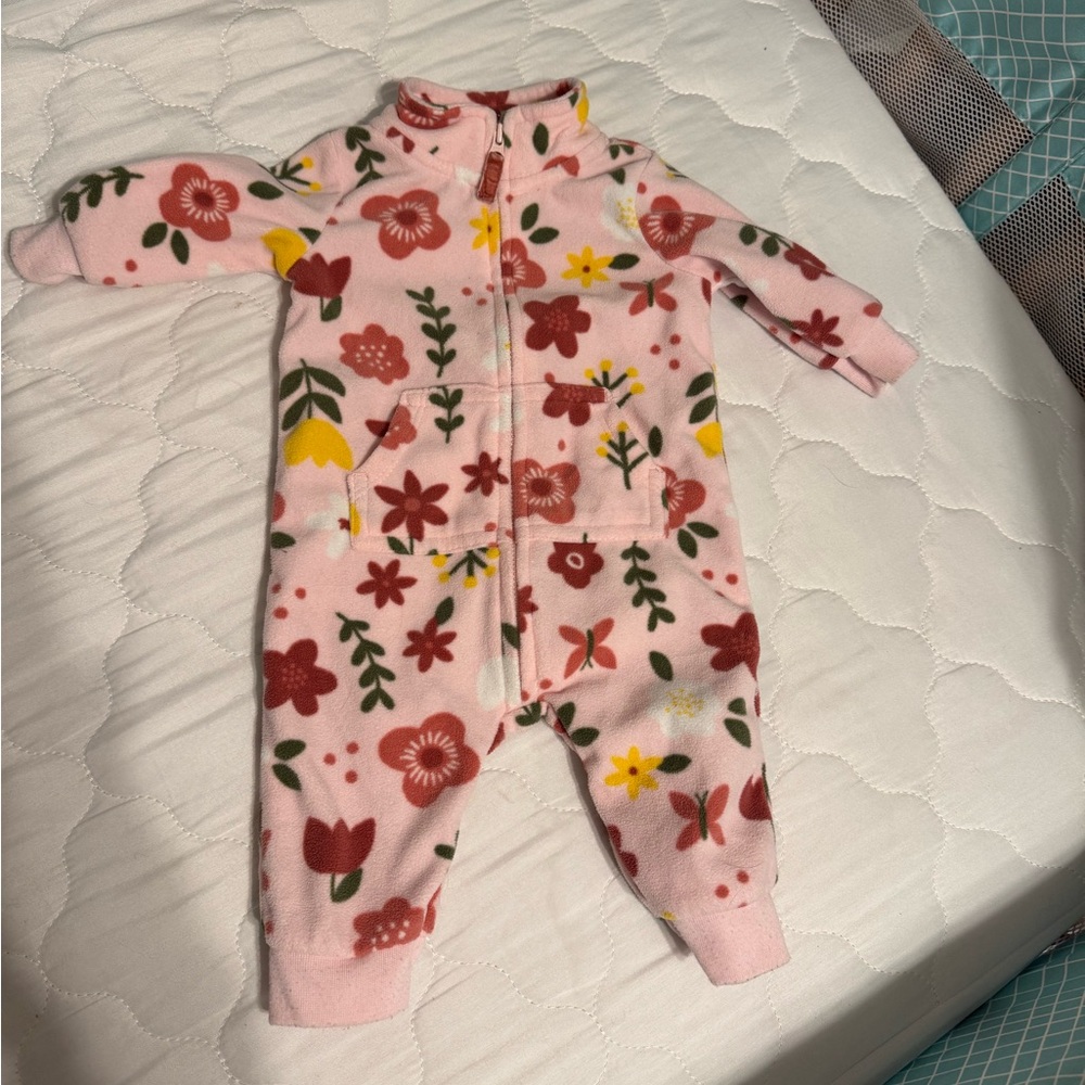 Floral Pink Kids One Piece
